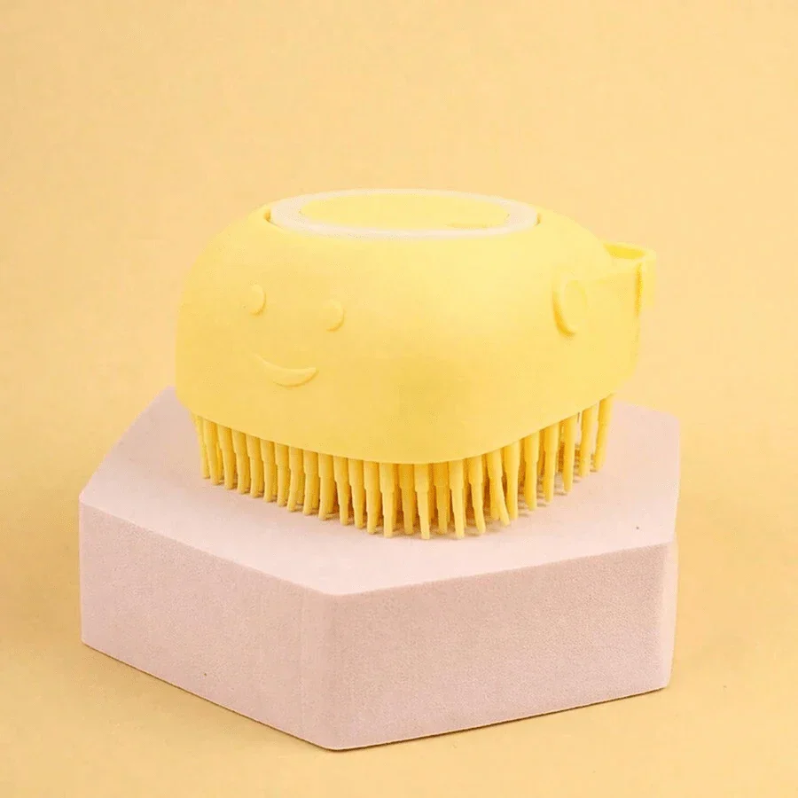 1pc Pet Bath Brush With Built-In Soap Reservoir, Suitable For Cats And Dogs - Image 4